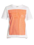 Fendi Striped Logo-print Cotton-jersey T-shirt