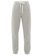 Matchesfashion.com Moncler - Logo-appliqu Cotton-blend Track Pants - Womens - Grey
