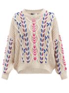 Isabel Marant - Laced-cable Sweater - Mens - Cream Multi