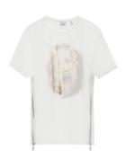 Matchesfashion.com Burberry - Sea Maiden-print Organza T-shirt - Mens - White
