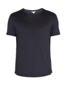 Matchesfashion.com Orlebar Brown - Ob T Crew Neck Linen Jersey T Shirt - Mens - Navy