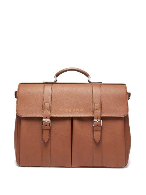 Matchesfashion.com Brunello Cucinelli - Leather Holdall - Mens - Brown