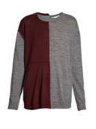 Stella Mccartney Bi-colour Long-sleeved Knit Sweater
