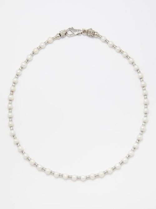 Emanuele Bicocchi - Freshwater Pearl & Sterling Silver Necklace - Mens - Silver