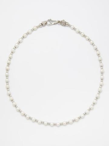 Emanuele Bicocchi - Freshwater Pearl & Sterling Silver Necklace - Mens - Silver