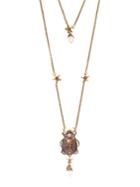 Alexander Mcqueen Scarab Faux-pearl And Crystal-embellished Necklace