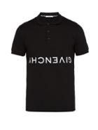 Matchesfashion.com Givenchy - Logo Embroidered Cotton Polo Shirt - Mens - Black