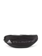 Matchesfashion.com Adidas By Stella Mccartney - Logo Print Technical Canvas Belt Bag - Womens - Black