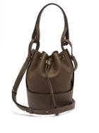 Matchesfashion.com Loewe - Balloon Small Drawstring-top Leather Bucket Bag - Womens - Brown