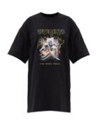 Matchesfashion.com Vetements - Heavy Metal Logo-print Cotton-jersey T-shirt - Womens - Black