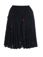 Thierry Colson Grisette Garden-embroidered Cotton Skirt