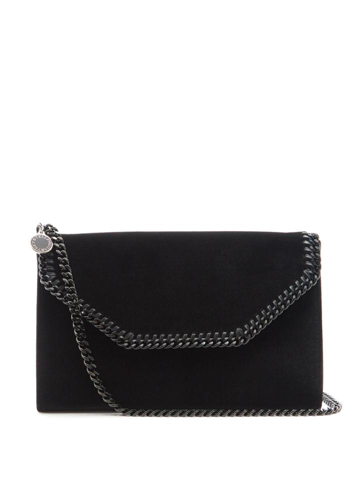 Stella Mccartney Falabella Mini Velvet Cross-body Bag