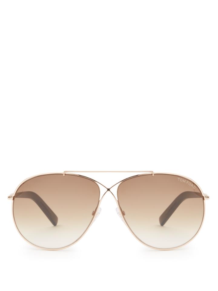 Tom Ford Eyewear Eva Pilot Sunglasses