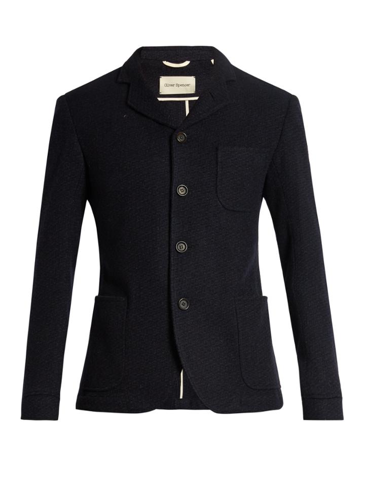 Oliver Spencer Solms Notch-lapel Wool Jacket