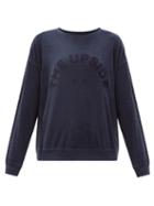 Matchesfashion.com The Upside - Florencia Cotton-blend Terry Sweatshirt - Womens - Navy