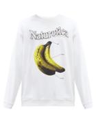 Matchesfashion.com Christopher Kane - Naturotica Banana-print Cotton-jersey Sweatshirt - Mens - White