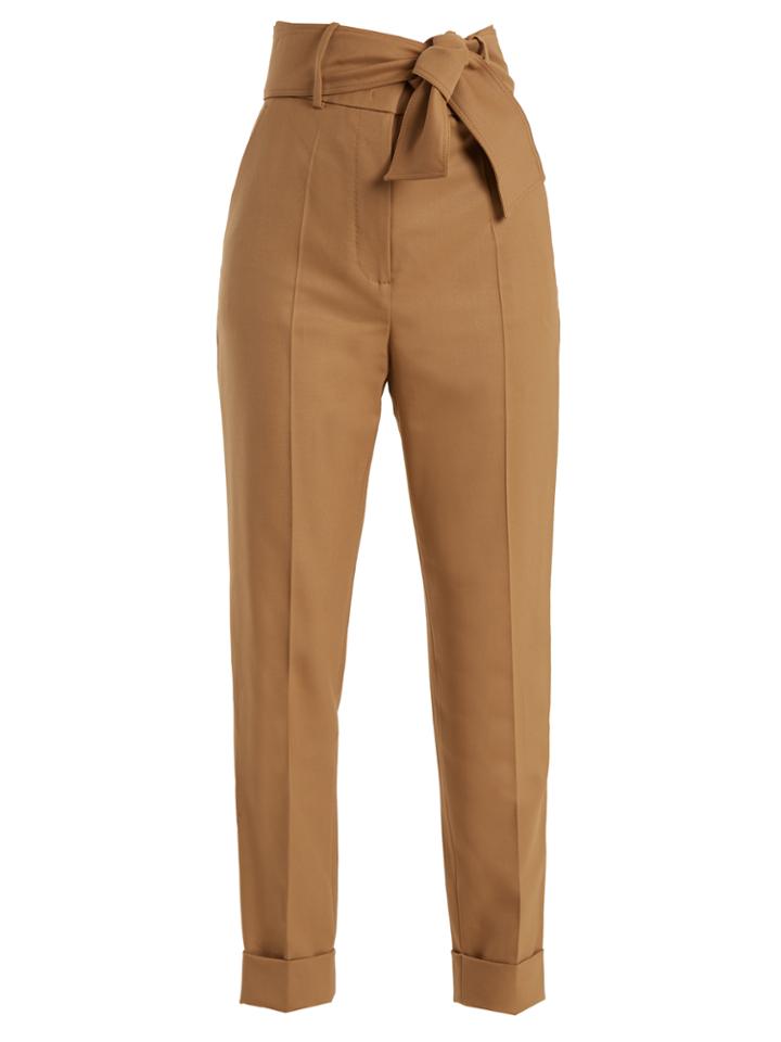 Sara Battaglia High-rise Carrot-leg Trousers