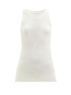 Raey - Round-neck Silk-blend Ribbed-knit Vest - Womens - Ivory