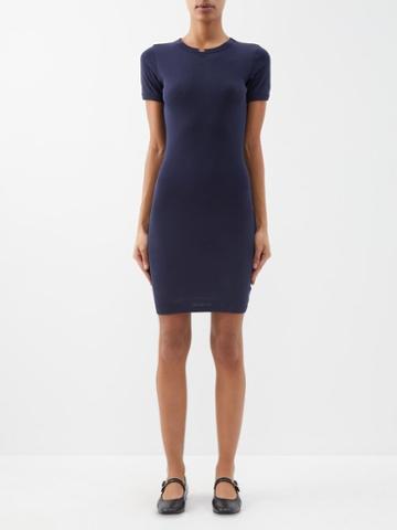 Flore Flore - Car Organic-cotton Dress - Womens - Navy