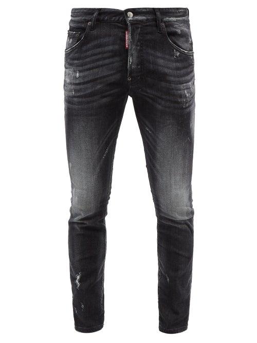 Dsquared2 - Super Twinky Distressed Skinny Jeans - Mens - Black