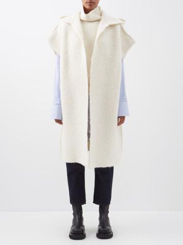 Sa Su Phi - Stella Hooded Cashmere-boucl Poncho - Womens - Cream