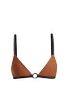 Matchesfashion.com Matteau - The Ring Bikini Top - Womens - Black Brown