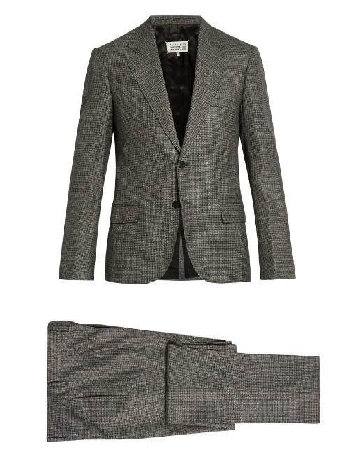 Maison Margiela Micro-checked Slim-fit Wool Suit