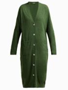 Matchesfashion.com Queene And Belle - Kennedy Wool Cardigan - Womens - Dark Green