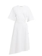 Matchesfashion.com See By Chlo - Gathered Cut Out Crepe Midi Dress - Womens - White