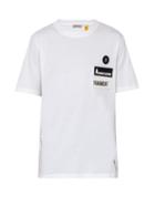 Matchesfashion.com 7 Moncler Fragment - Logo Patch Cotton T Shirt - Mens - White