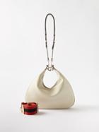 Gucci - Gucci Attache Large Leather Shoulder Bag - Womens - White