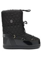 Matchesfashion.com Bogner - Tignes Quilted Lace Up Snow Boots - Womens - Black