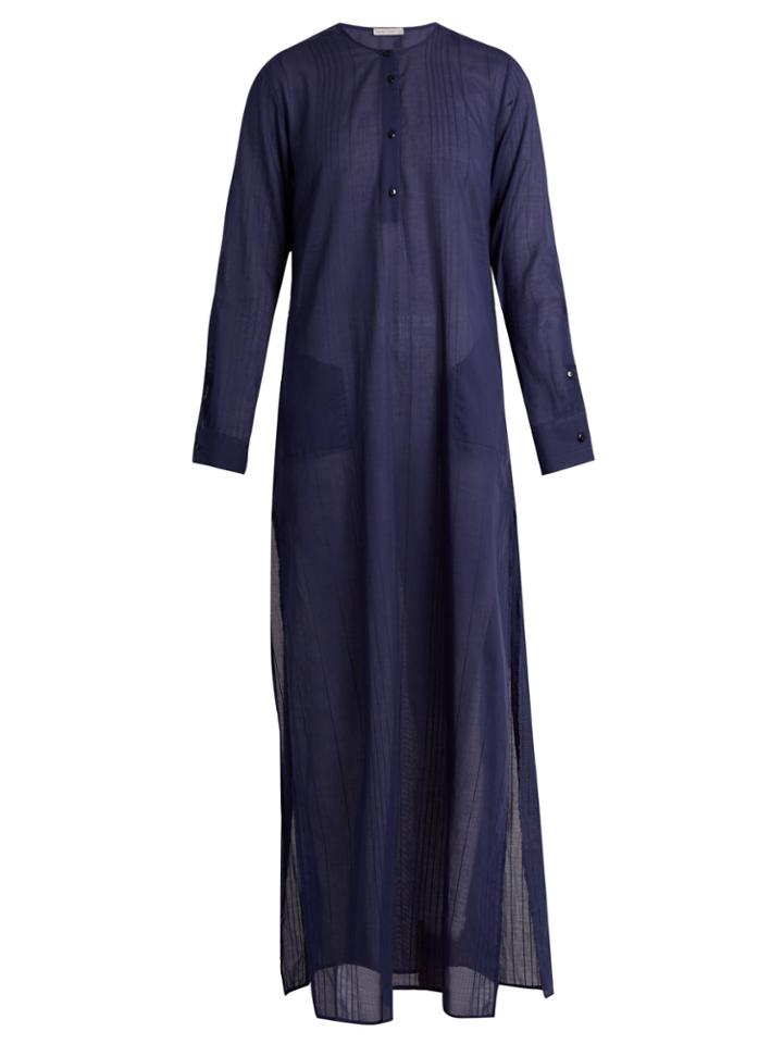 Palmer/harding Long-sleeved Cotton Maxi Kaftan