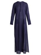 Palmer/harding Long-sleeved Cotton Maxi Kaftan