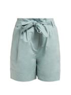 Matchesfashion.com Weekend Max Mara - Gallia Shorts - Womens - Light Green