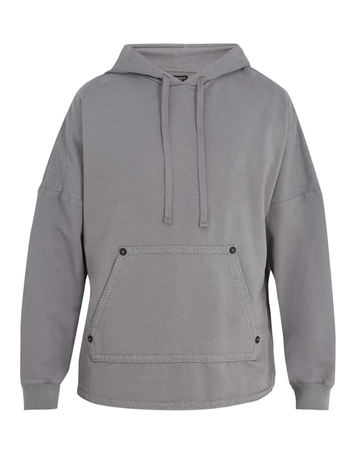 True Religion Buddha-print Cotton Hooded-sweater