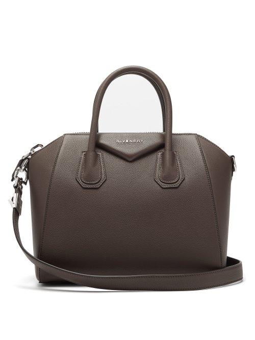 Matchesfashion.com Givenchy - Antigona Small Grained Leather Bag - Womens - Grey