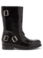 Stefan Cooke - Leather Biker Boots - Mens - Black