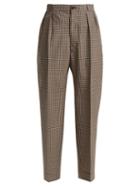 Matchesfashion.com Maison Margiela - High Waist Tweed Trousers - Womens - Brown Multi