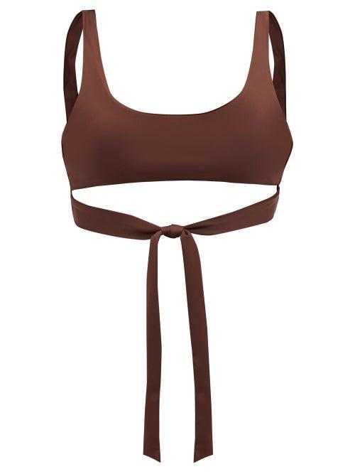 Matchesfashion.com Jade Swim - Bond Wraparound Bikini Top - Womens - Brown