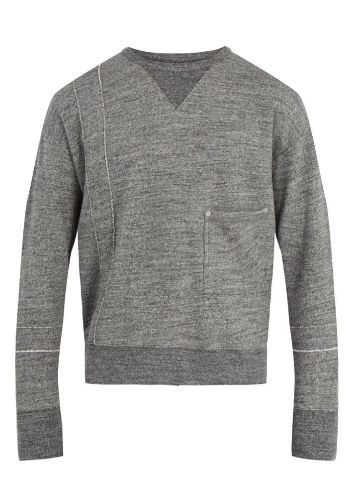 Maison Margiela Crew-neck Cotton Sweatshirt