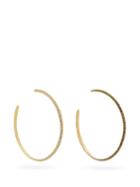 Matchesfashion.com Lizzie Mandler - Othello Diamond & 18kt Gold Hoop Earrings - Womens - Black White