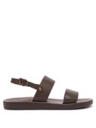 Ancient Greek Sandals - Dinatos Leather Sandals - Mens - Brown