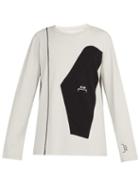 Matchesfashion.com A-cold-wall* - Contrast Panel Long Sleeved Cotton T Shirt - Mens - Grey Multi
