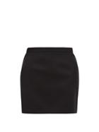 Matchesfashion.com Saint Laurent - Wool Twill Mini Skirt - Womens - Black