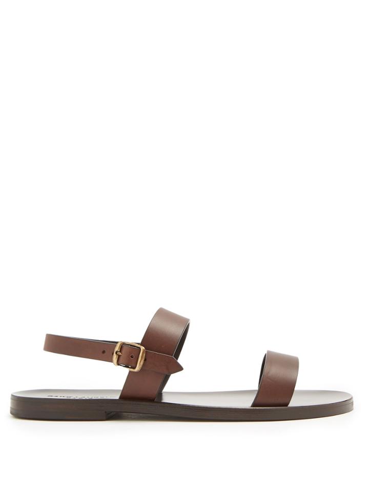 Saint Laurent Open-toe Leather Sandals