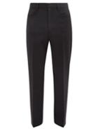 Sunflower - French Slim-leg Twill Trousers - Mens - Dark Navy