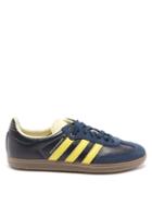 Matchesfashion.com Adidas X Wales Bonner - Samba Three-stripes Leather Trainers - Womens - Navy Multi