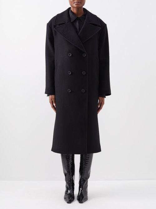 Acne Studios - Osila Double-breasted Wool Coat - Womens - Black