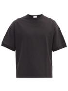 Matchesfashion.com Raey - Short-sleeved Cotton Sweatshirt - Mens - Black